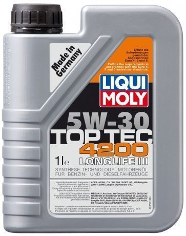 LIQUI MOLY "Top Tec 4200" 5W30 1L синтетическое моторное масло 7660/8972
