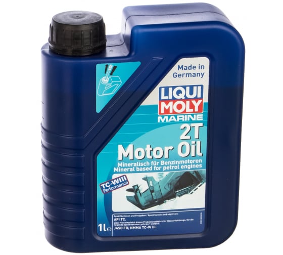 LIQUI MOLY 2-х тактное минеральное моторное масло для лодочных моторов 1L 1231/2373/25019 /мотоотд./