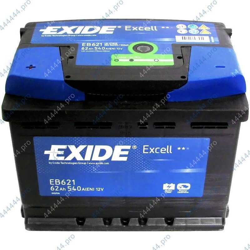 62* EXIDE Excell EB621 Аккумулятор зал/зар