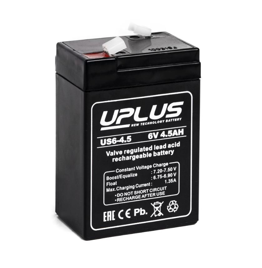 мото  6/4.5А UPLUS US6-4, 5 AGM Аккумулятор зал/зар.