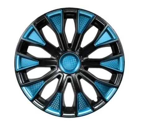Колпаки колеса R16 ВОЛТЕК смкс сине-черный карбон (2шт.к-т) LW1661