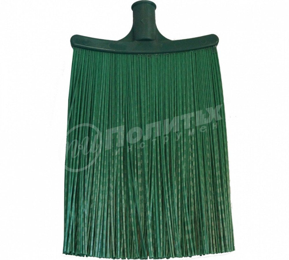 Метла полипропиленовая (320*255) плоская,  распушенная,  гибкая,  деревянный черенок СИБИН (39224-1)