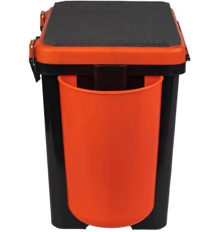 Ящик зимний "FishBox" односекционный (19л) оранжевый Helios