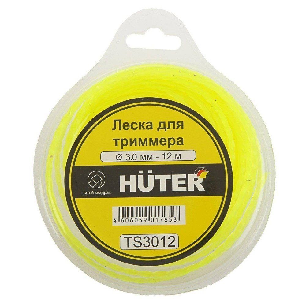 Корд триммерный Ø3.0мм витой квадрат (12м) HUTER TS3012 71/2/3