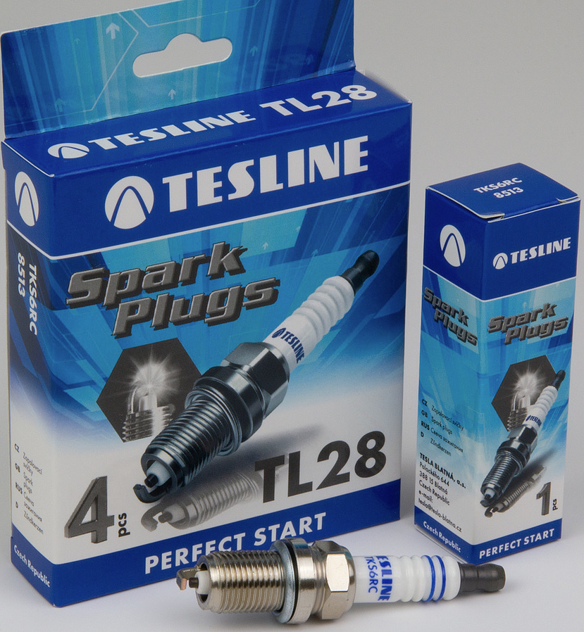 Свечи TESLINE TKS6RC Лада Ларгус,  Логан (дв. Рено 16V) (TL28) (4шт.к-т)