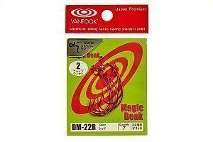 Крючки офсетные Vanfook DM-22 #3 red