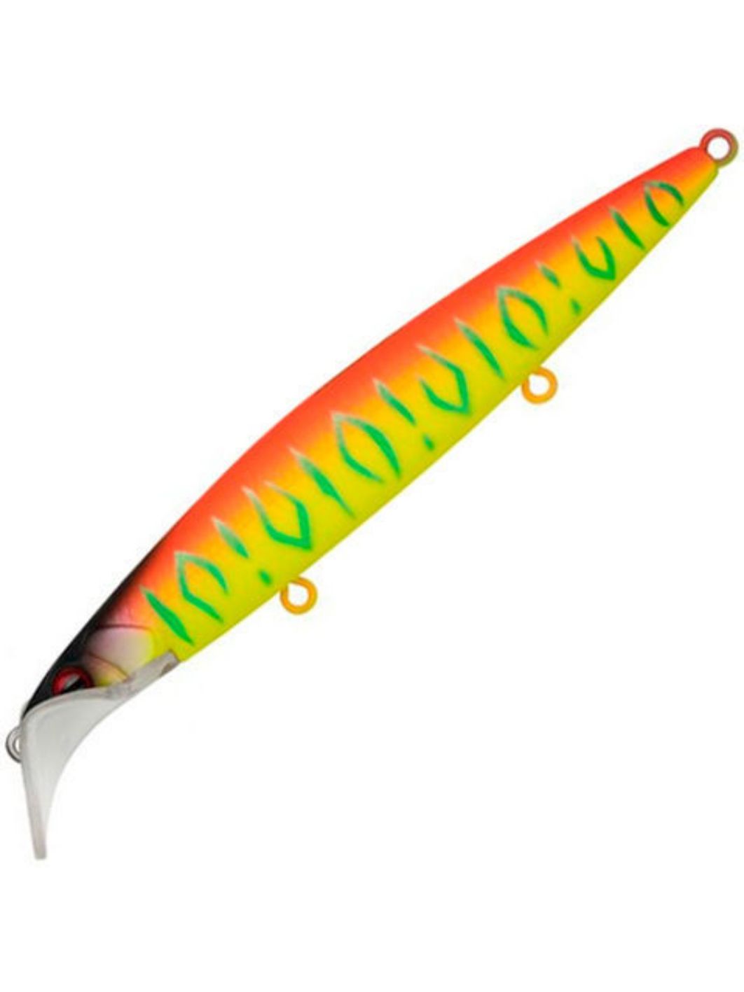 Воблер Минноу Strike Pro Scooter Minnow 110F,  110 мм,  11, 8 гр,  Загл. 1, 5м.-2, 5м.,  Плавающий,  цвет: A242S Sunrise Mat Tiger,  (EG-186F#A242S)
