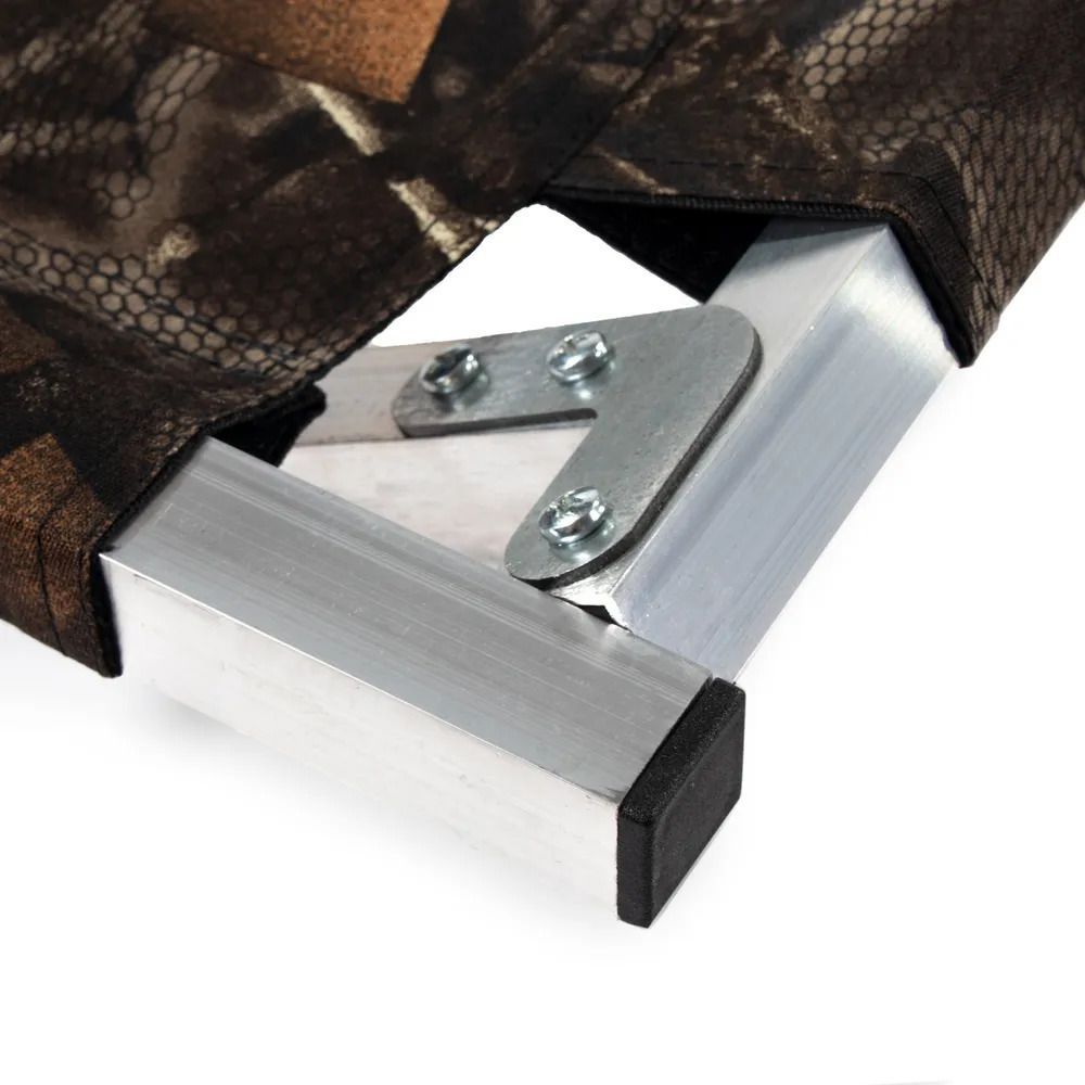 Раскладушка туристическая "СЛЕДОПЫТ" в чехле,  1950х650х400 мм,  труба алюм. 25х25 мм