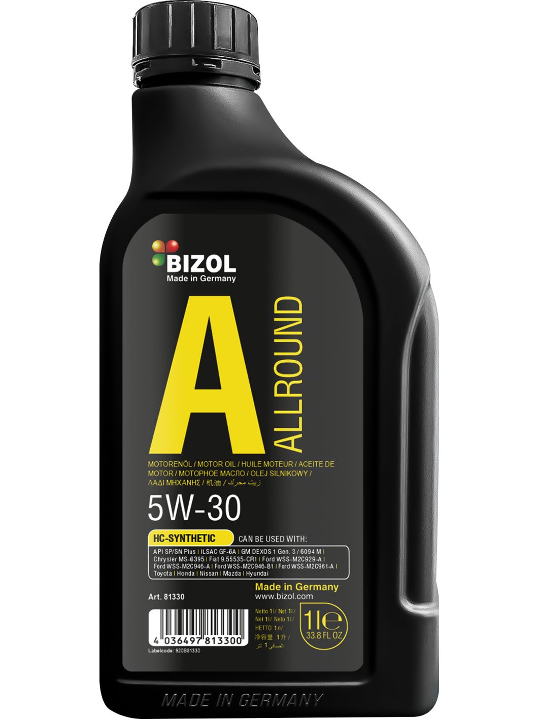 BIZOL Allround 5W30 1л моторное масло