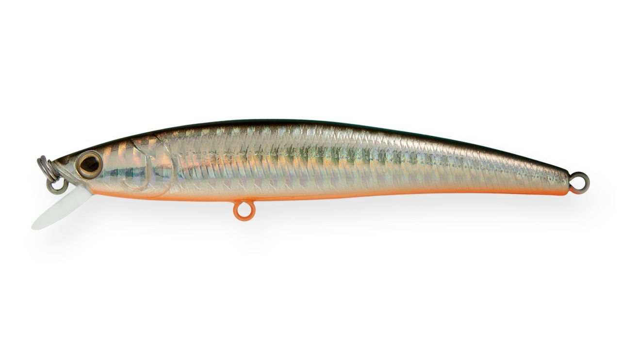 Воблер Минноу Strike Pro Arc Minnow 105F,  105 мм,  11 гр,  Загл. 0, 6м.-1, 2м.,  Плавающий,  цвет: A70-713 Black Silver OB,  (JL-092F#A70-713)
