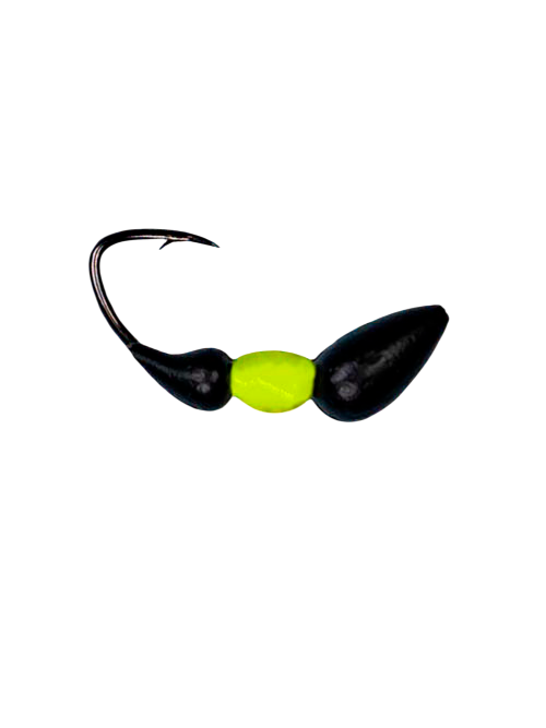 Мормышка Муравей-жнец (Messor) 0, 75/6,  чёрно-жёлтый Fluo