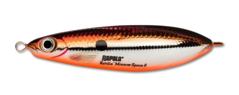 Блесна незацепляйка Rapala Minnow Rattlin Spoon 08 /SBR