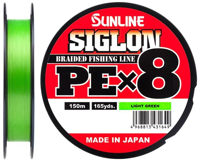 Шнур Sunline SIGLON PE×8 150M(Light Green) #1.2/20LB
