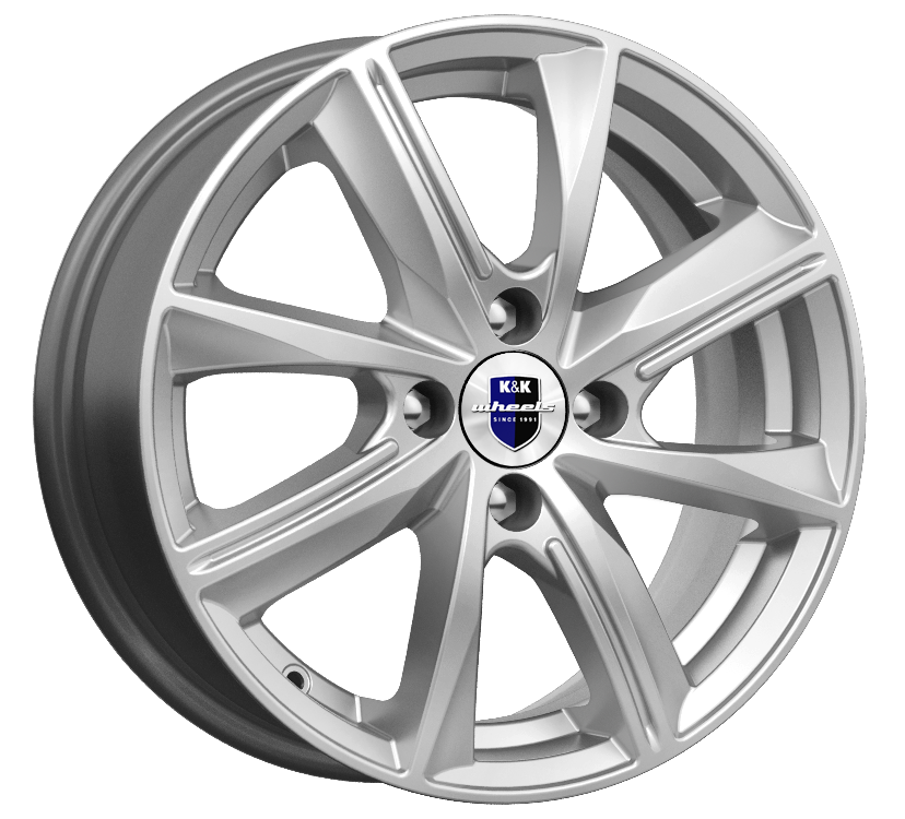 Литой диск K&K Авиор 7x17/5x108 D63.35 ET50  дарк платинум брайт комплект 4шт.