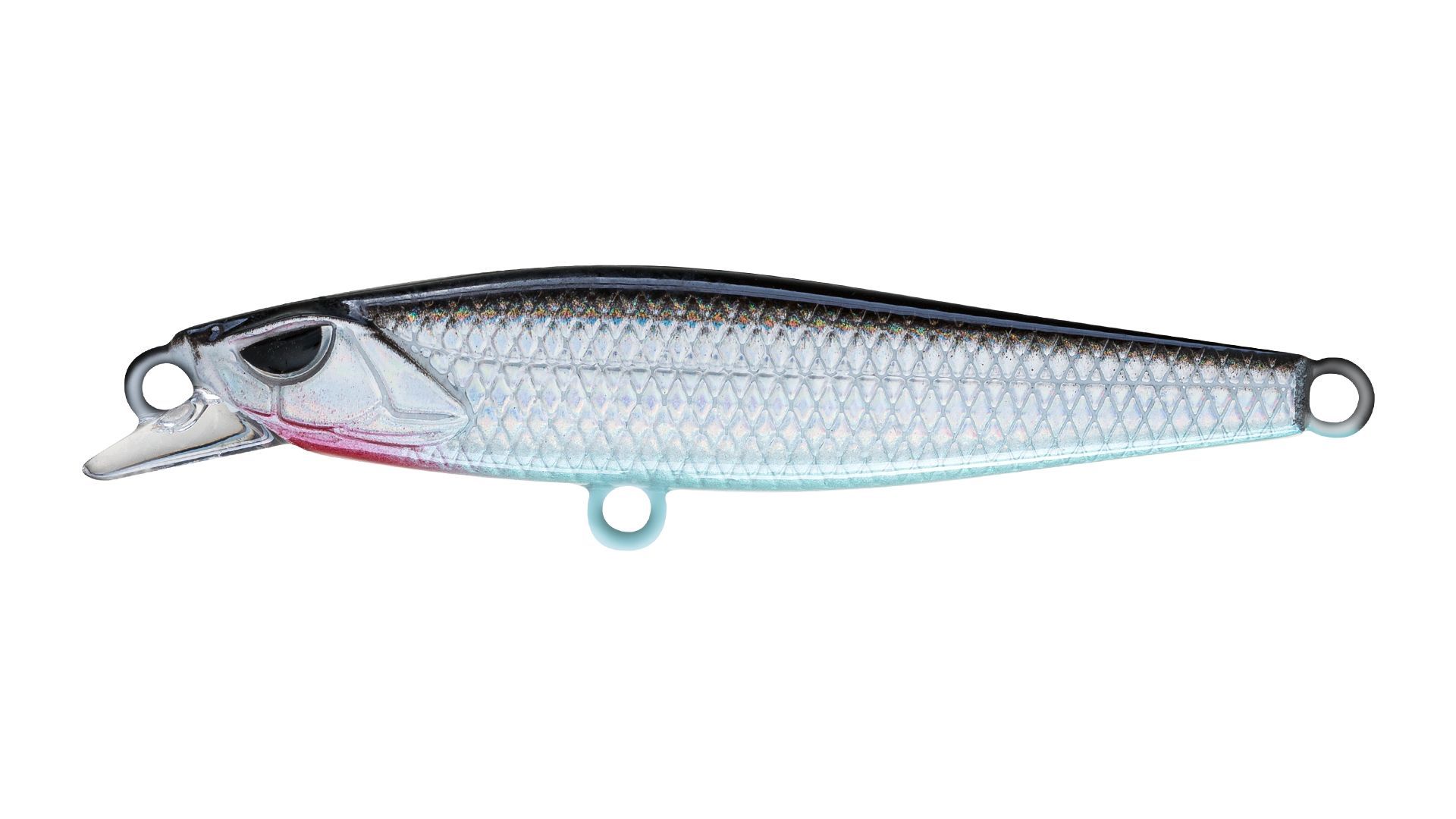 Воблер Минноу Strike Pro Scud Minnow 60S (Lipslide 60),  60 мм,  13 гр,  Тонущий,  цвет: A010-EP Black Back Silver,  (EG-241#A010-EP)