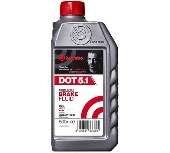 Тормозная жидкость BREMBO DOT-5.1 L05005 0.5L /Мотоотдел/