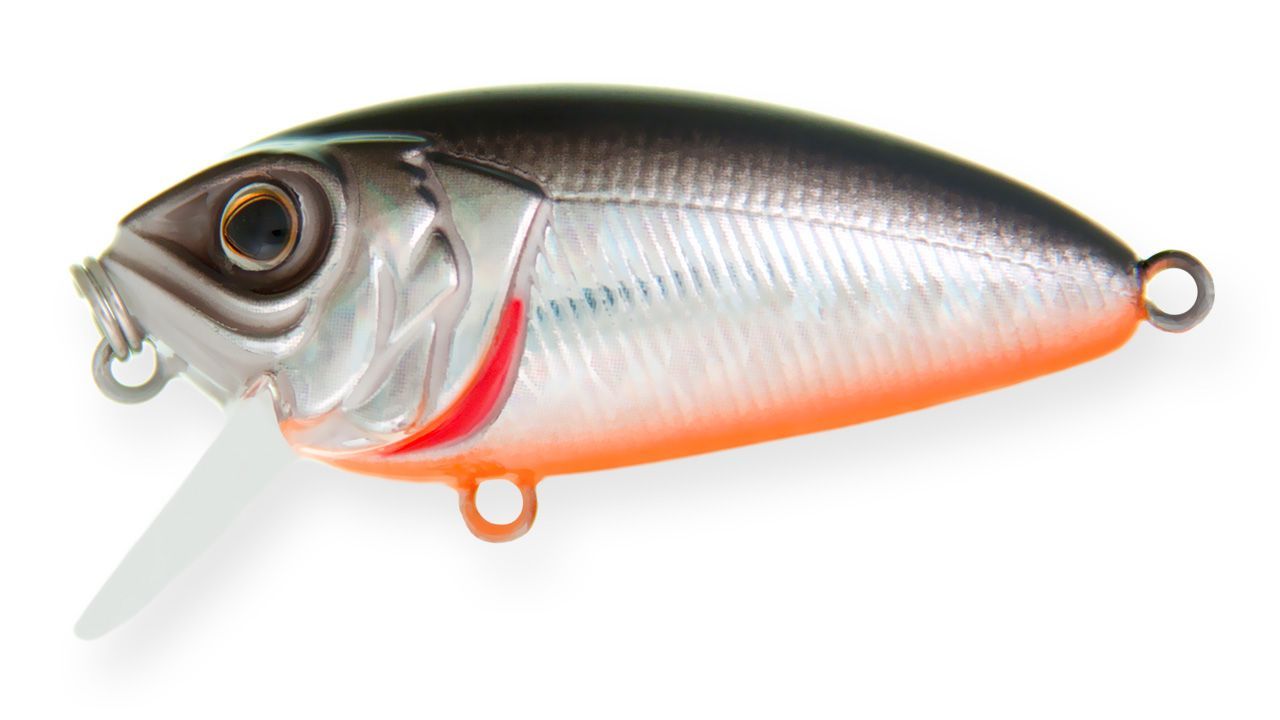 Воблер Крэнк Strike Pro Stumpy Fly 40,  42 мм,  4, 5 гр,  Загл. 0, 1м.-0, 3м.,  Плавающий,  цвет: A70-713 Black Silver OB,  (EG-134#A70-713)