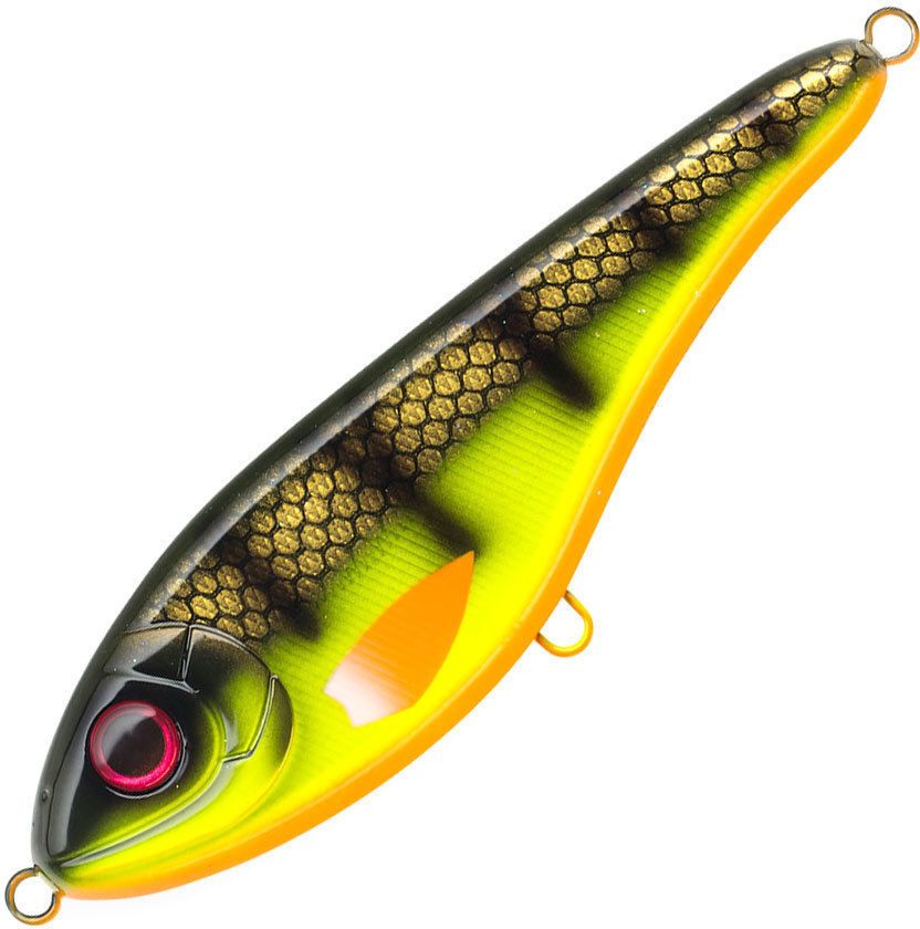 Воблер Джеркбейт Strike Pro Buster Jerk II Shallow Runner,  120 мм,  37 гр,  Загл. 0, 3м.-2, 0м.,  Медленно всплывающий,  цвет: C664F Hot Baitfish,  (EG-049#C664F)