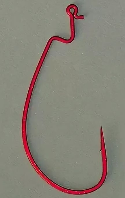 Крючки офсетные Vanfook DM-22 #1 red