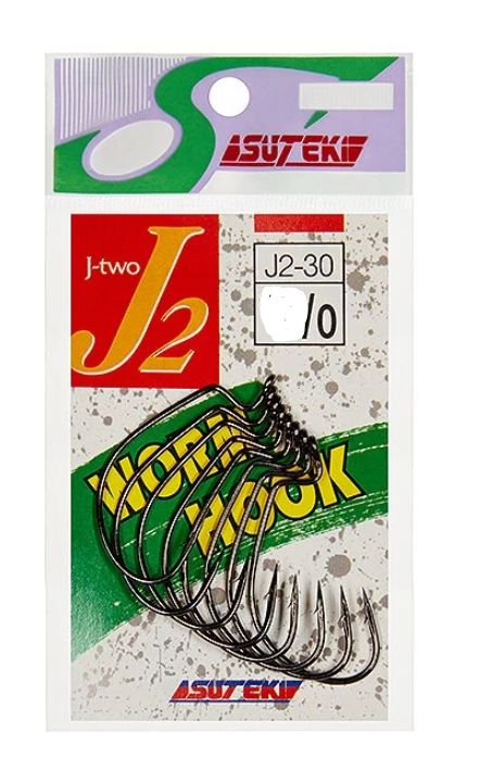 Крючок офсетный YAMAI Worm Hook J-2 #3/0