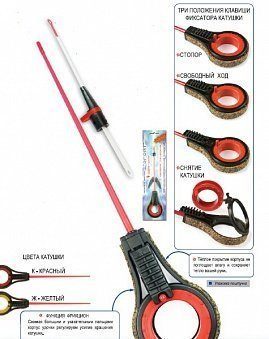 Удочка зимняя Безосевая Спорт (ЧК) (Пирс) 