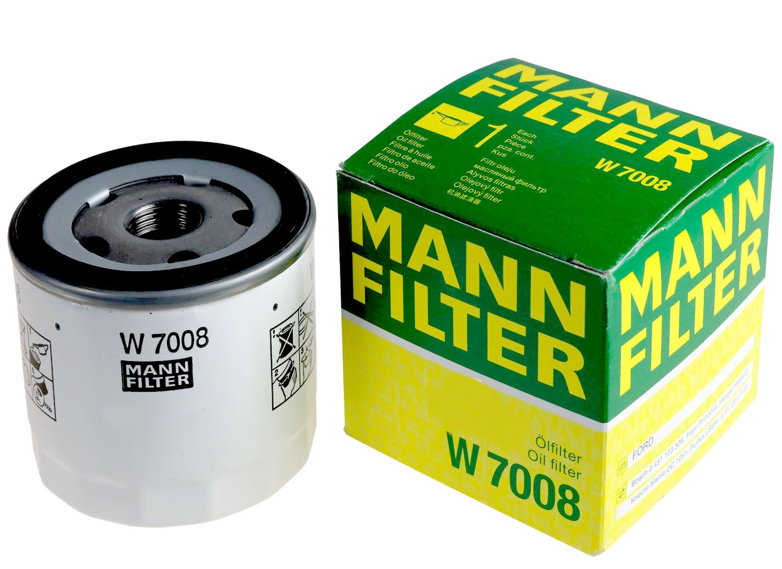 Фильтр MANN-FILTER W 7008 (W 712/81. W 712/37)  "10"