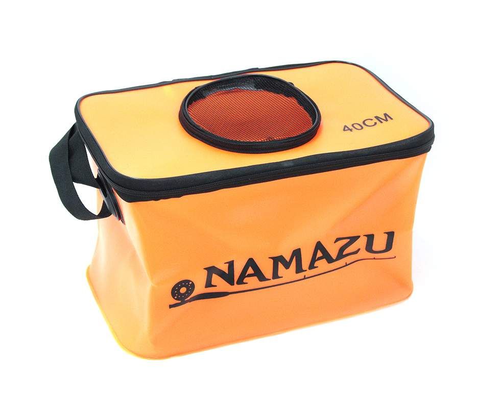 Сумка-кан Namazu складная с окном,  размер 40*24*24,  материал ПВХ,  цвет оранжевый