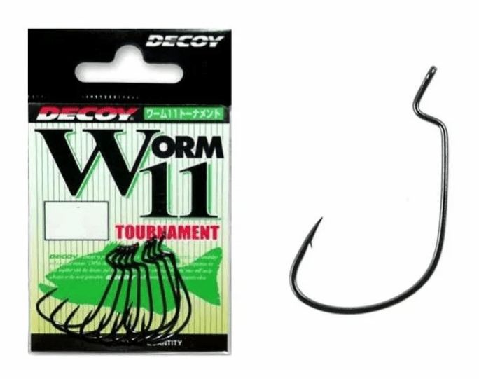 Крючок Decoy офсетный Worm 11 #1/0 (9 шт.)