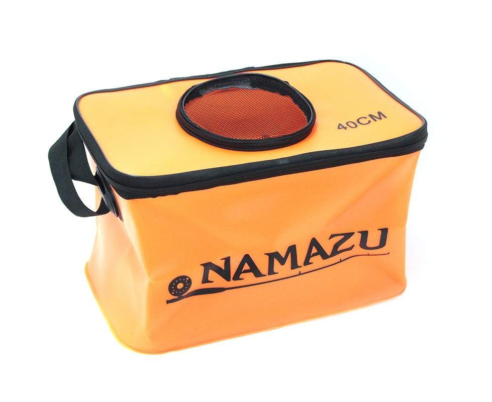Сумка-кан Namazu складная с окном,  размер 40*24*24,  материал ПВХ,  цвет оранжевый