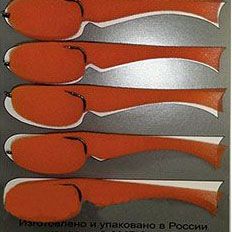 Рыбка поролоновая оранжевая 100мм,  Кр.№1/0 Owner,  5шт/уп