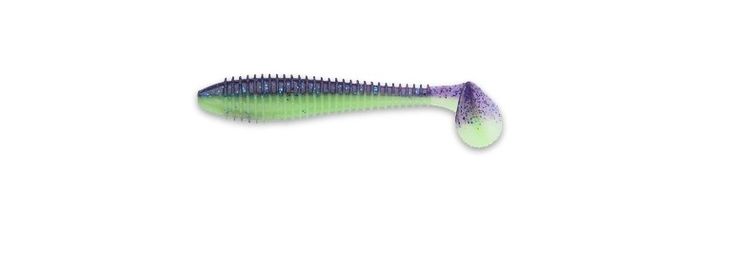 Приманка съедобная Keitech Swing Impact FAT 2.8" PAL #06 Violet Lime Belly