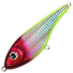Воблер Джеркбейт Strike Pro Buster Jerk II Shallow Runner,  120 мм,  37 гр,  Загл. 0, 3м.-2, 0м.,  Медленно всплывающий,  цвет: X10-713 Clown Silver,  (EG-049#X10-713)