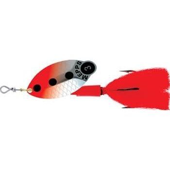 Блесна вращающаяся Mepps LUSOX FLUO,  2,  Silver/Red (блистер)