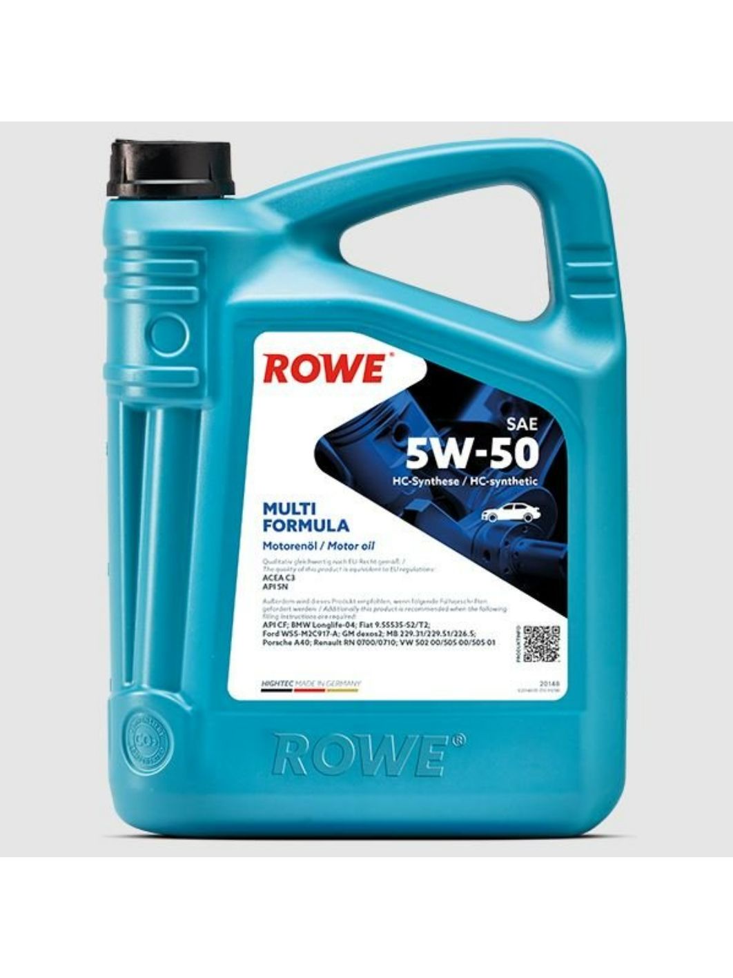 ROWE  HIGHTEC MULTI FORMULA SAE 5W50 5л синтетическое моторное масло