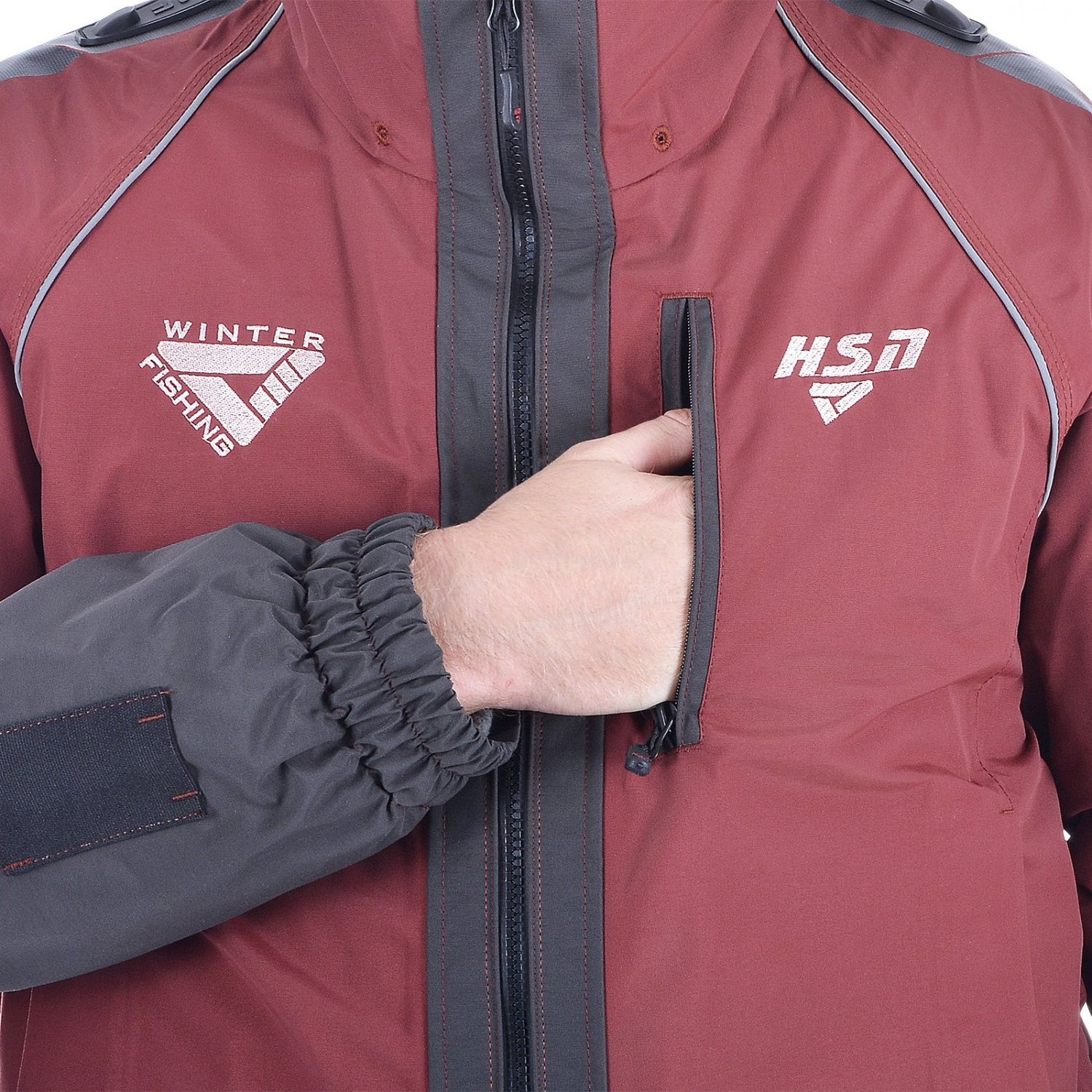 костюм-поплавок мужской зимний "rescuer i sport", hardguard, махагон (56-58/176) м