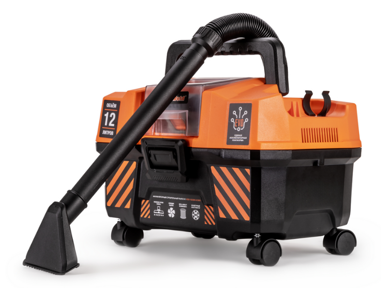 Пылесос строительный аккумуляторный FoxWeld VCB 15/20V-X EVO (180Вт,  12л,  3, 9кг) (9401)