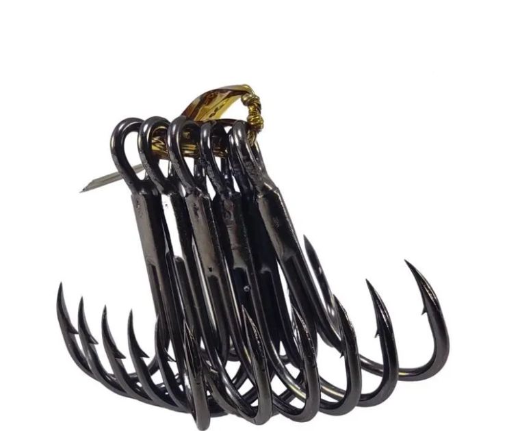 Тройник JIG IT Round bend treble hooks,  7 шт/уп. №10