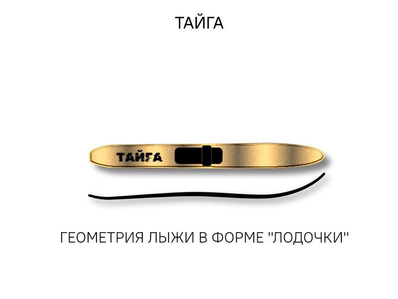 Лыжи дерево-пластик "ТАЙГА" 165/15 см