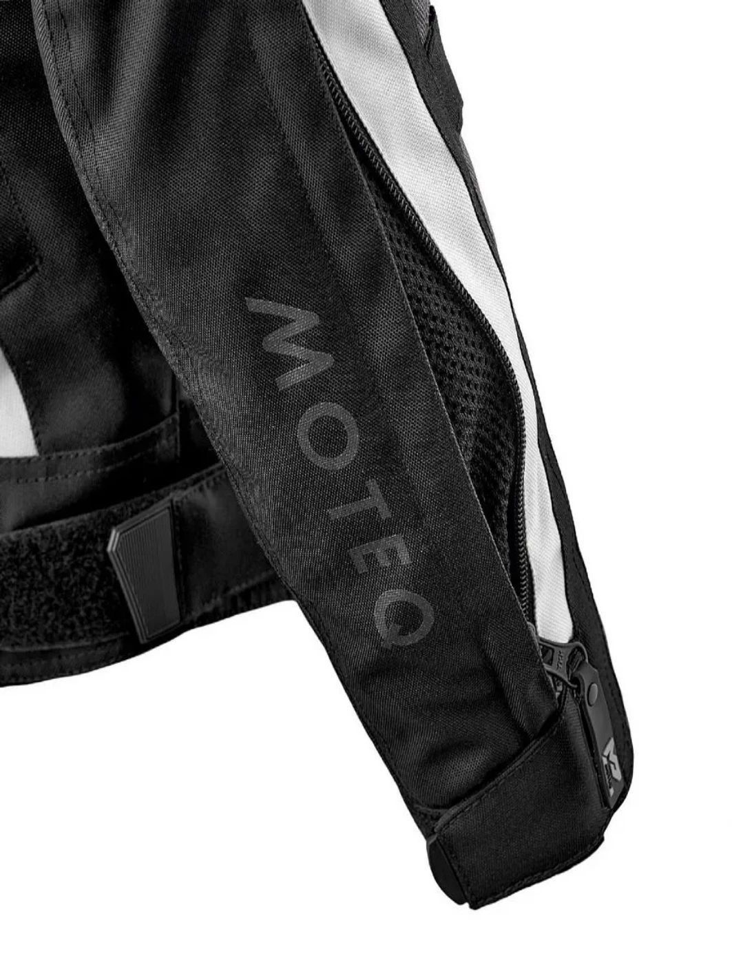 Куртка текстильная MOTEQ CLYDE черный/белый 2XL
