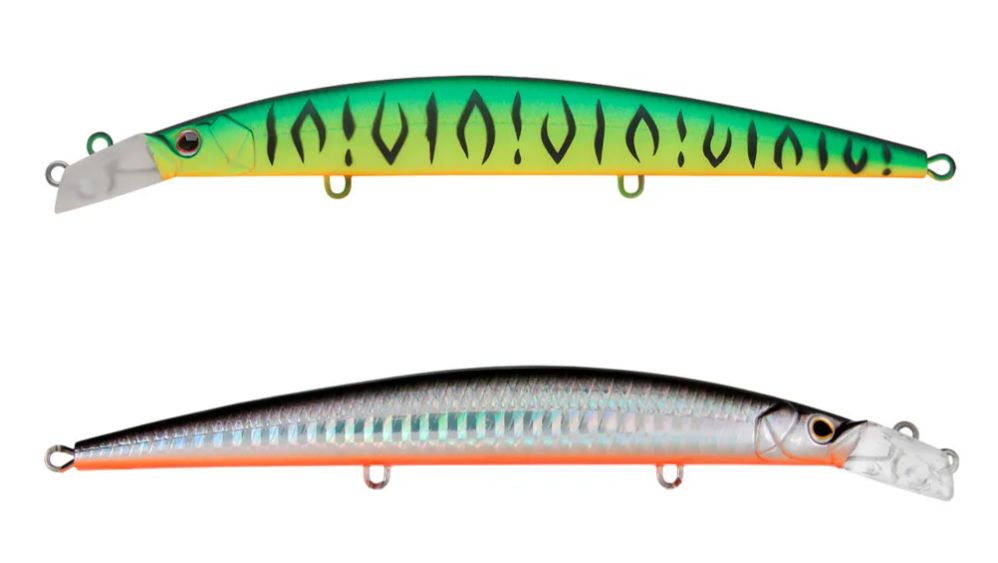Воблер Минноу Strike Pro Top Water Minnow 130,  130 мм,  15 гр,  Загл. 0, 1м.-0, 7м.,  Плавающий,  цвет: R114OB Pearl,  (JL-158F#R114OB)