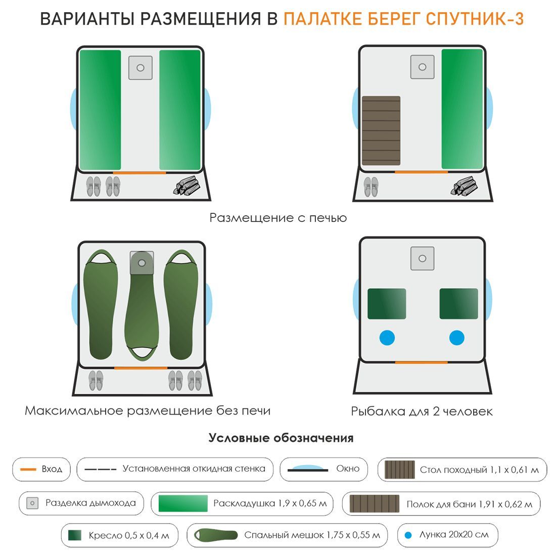 Палатка Спутник-3 Берег
