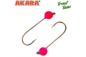 Джиг-головка форелевая Akara Trout Time Шар вольфрам 0, 5 г. 3, 5 мм. кр. № 4 Pink (3шт)