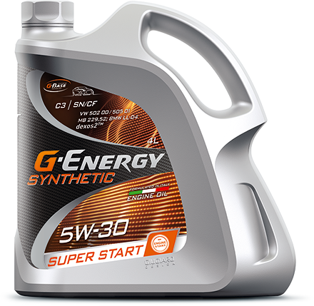 G-ENERGY SYNTHETIC SUPER START 5W30 C3 4л синтетическое моторное масло