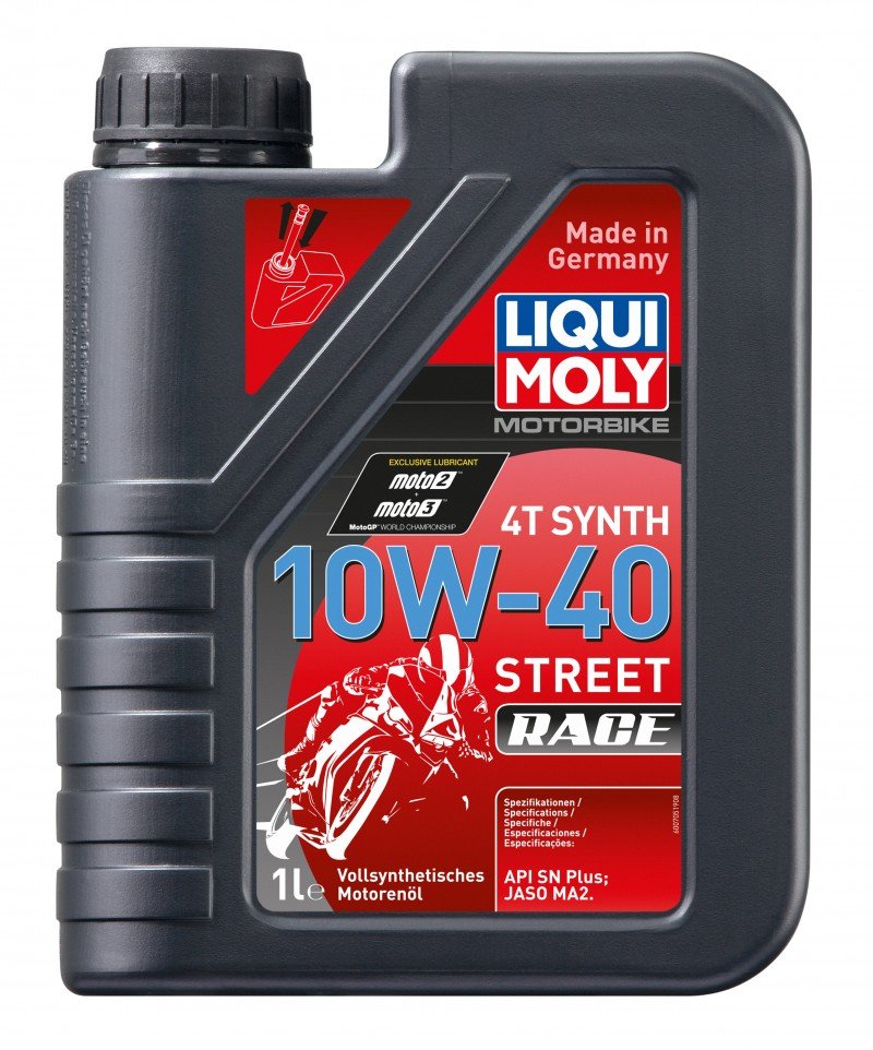 LIQUI MOLY Motorbike 4T Synth Street Race 10W40 1L 4-х тактное синтет. масло для мотоциклов  20753 /мотоотдел/