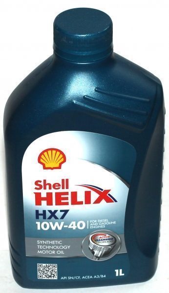 SHELL HELIX HX7 10w40  1L полусинтетическое моторное масло