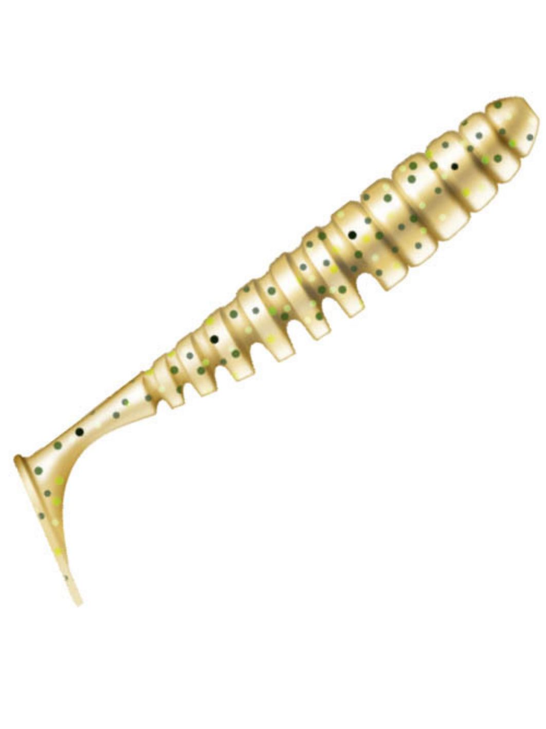 Приманка ZUB-SHAD 60мм(2, 3") -7шт,  (цвет 503) коричневый с блестками