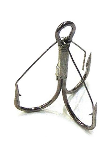 Крючок KOI "WEEDLESS TREBLE HOOK",  1/0 (INT),  цвет BN,  незацепляйка (шт.)