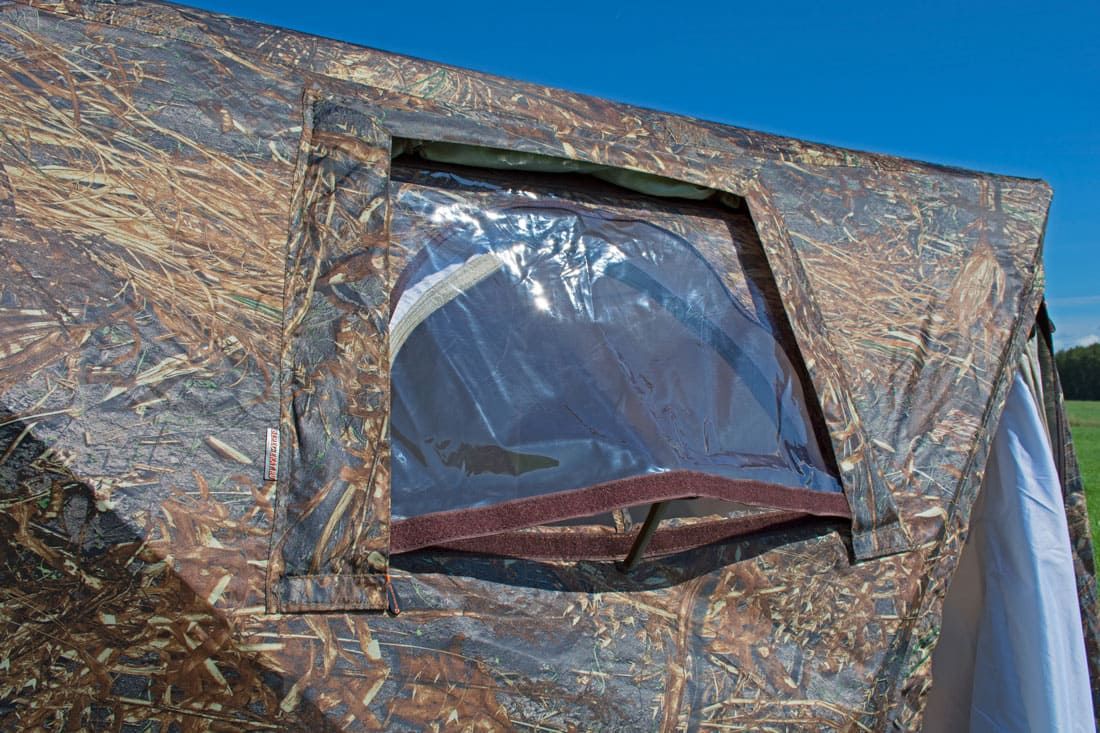 Палатка всесезонная КУБ 1.80 двухслойная Берег (с верандой-сеткой и полом ПВХ)