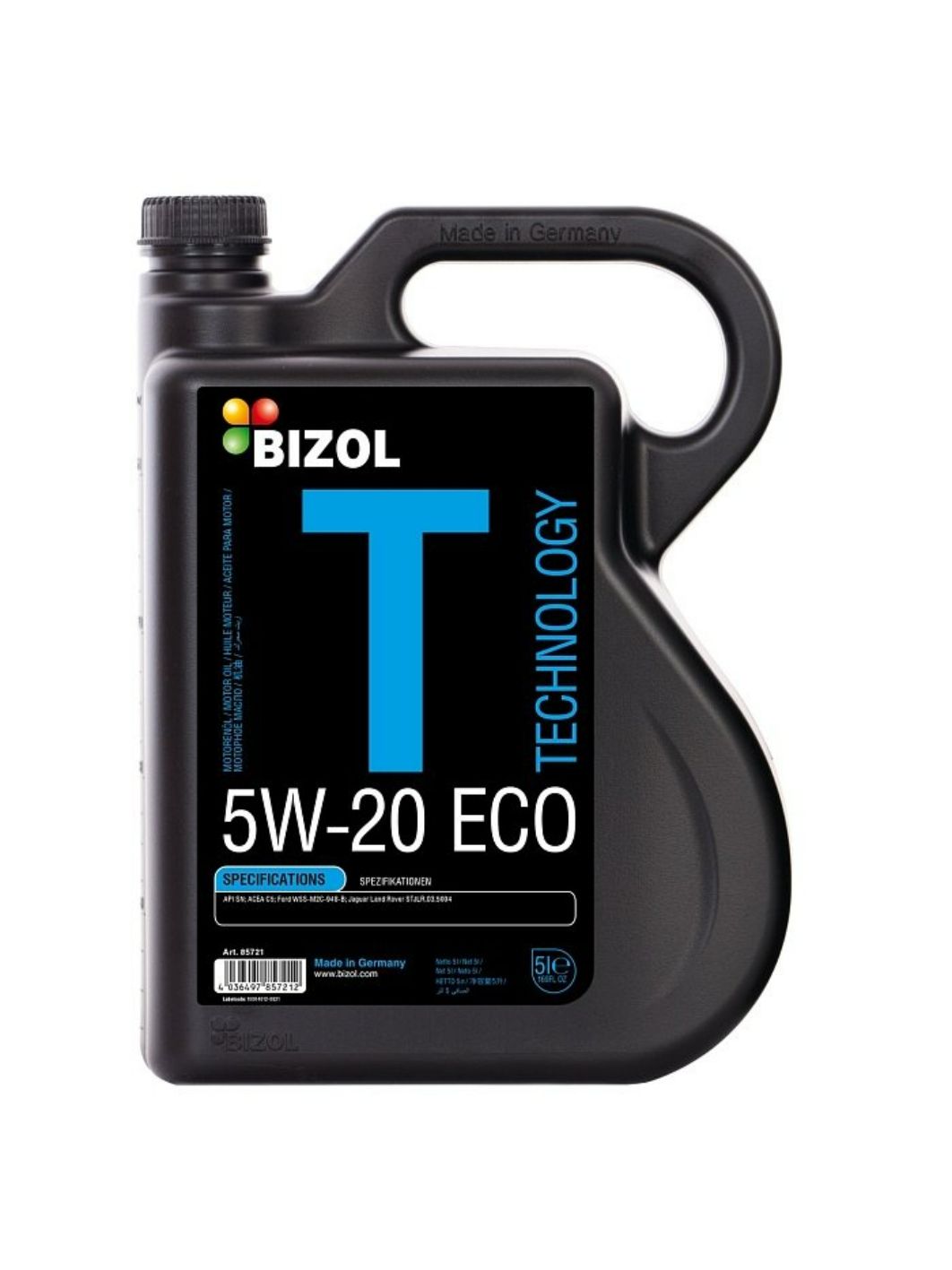 BIZOL Technology 5W20 C5 5L синтетическое моторное масло