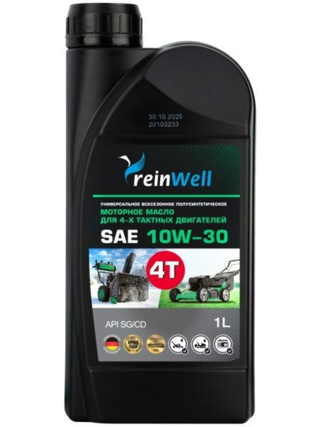 ReinWell 10W30 4Т моторное масло полусинтетическое 1L 19752